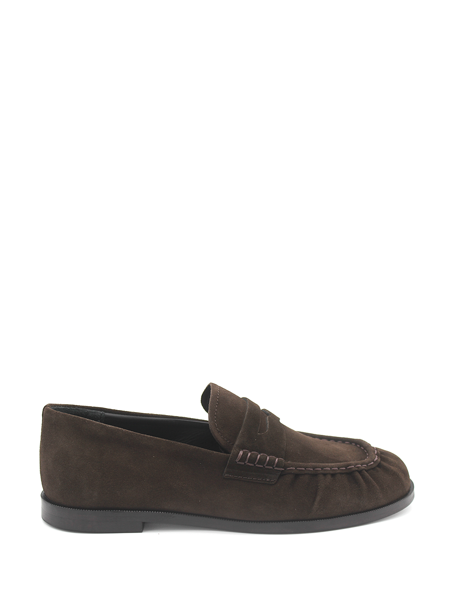 Mocasines Castellano® de piel ante para hombre con antifaz – Modelo Fuyuki color marrón