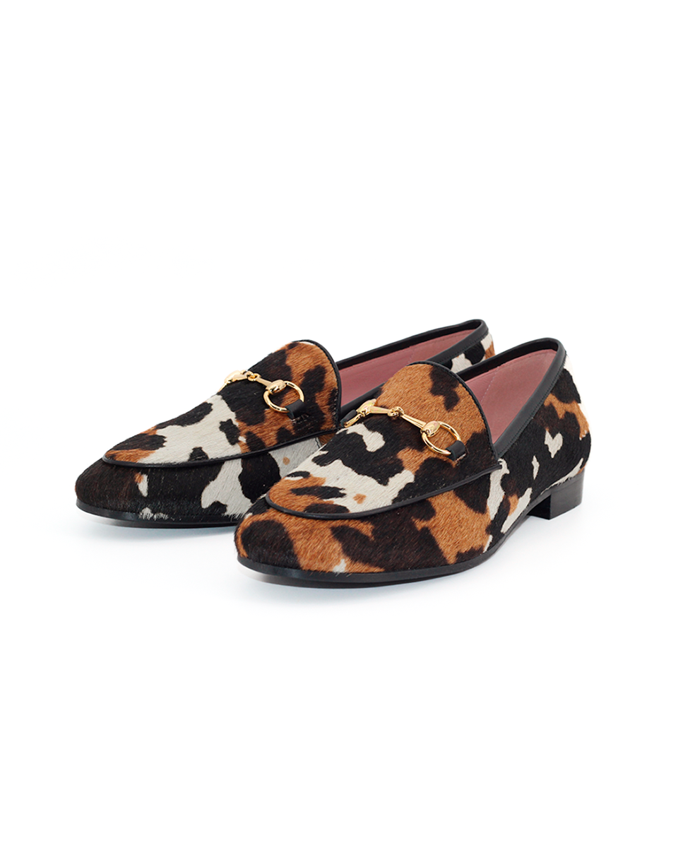 Mocasines Castellano® de pelo para mujer - Modelo Génova animal print