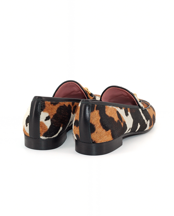 Mocasines Castellano® de pelo para mujer - Modelo Génova animal print