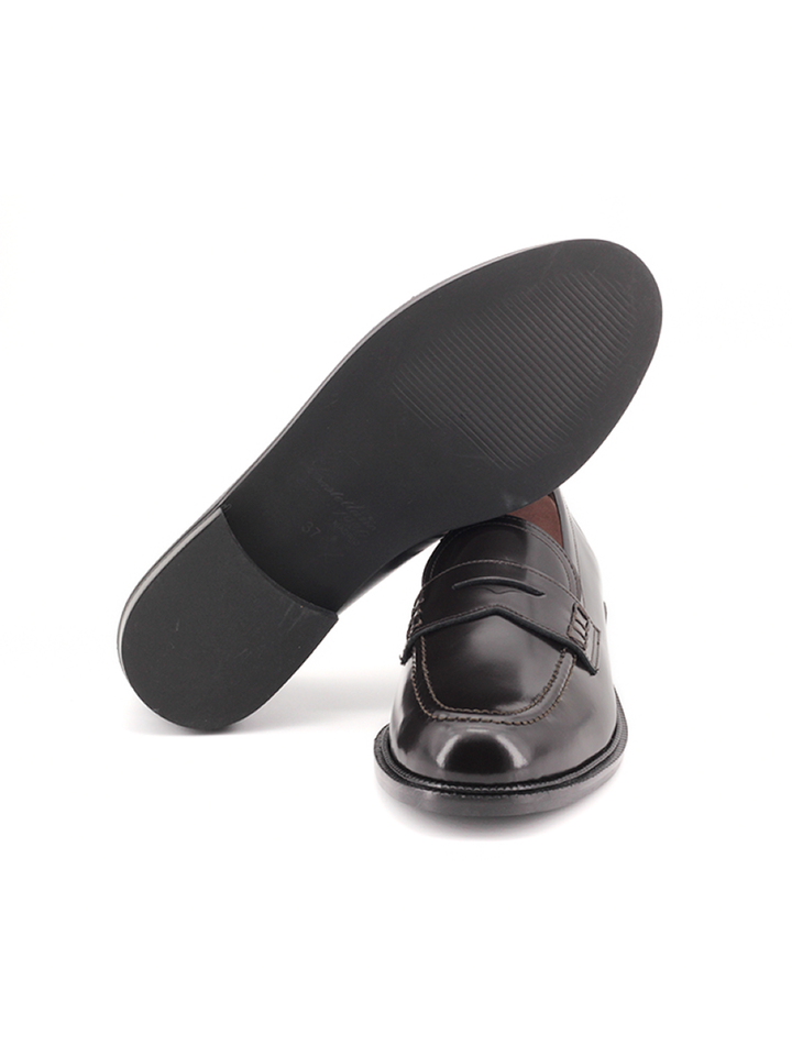 Mocasines Castellano® de piel para mujer - Modelo Grimaldi color testa