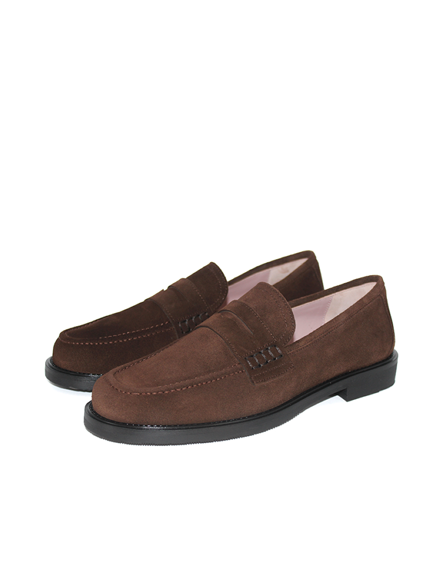 Mocasines Castellano® de ante para mujer - Modelo Grimaldi color marrón