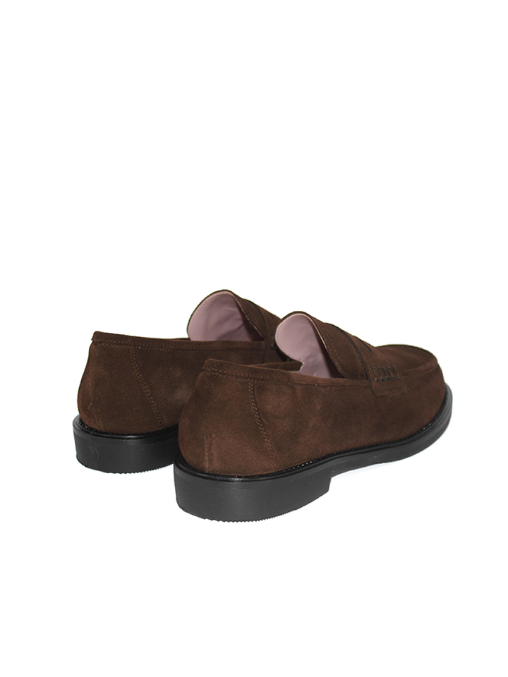Mocasines Castellano® de ante para mujer - Modelo Grimaldi color marrón