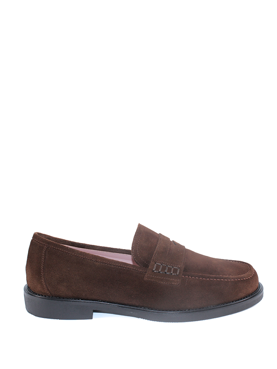 Mocasines Castellano® de ante para mujer - Modelo Grimaldi color marrón