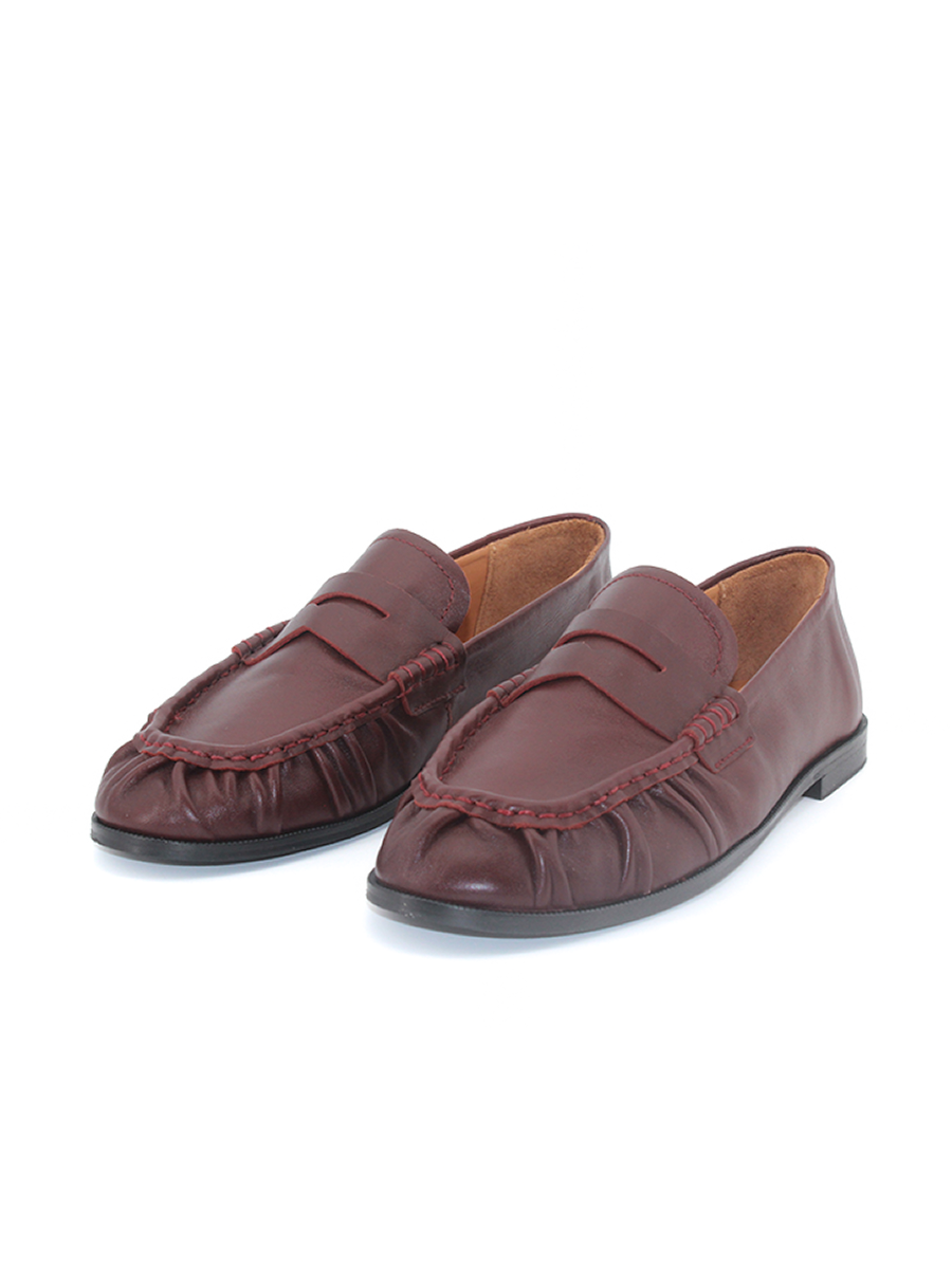 Mocasín Hana mujer en piel color burdeos – Hecho en España | Castellano® 1920 Madrid