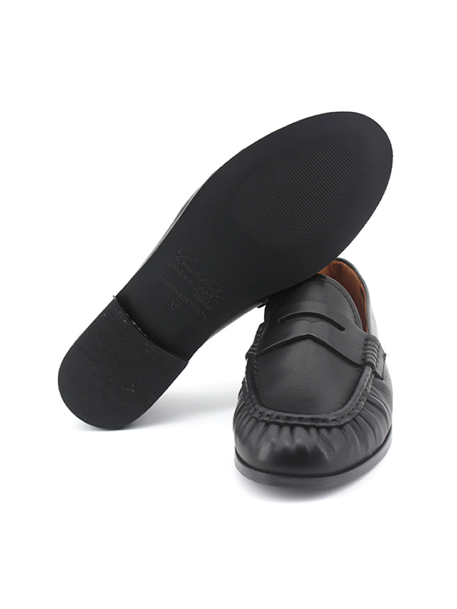 Mocasín Hana mujer en piel color negro – Hecho en España | Castellano® 1920 Madrid