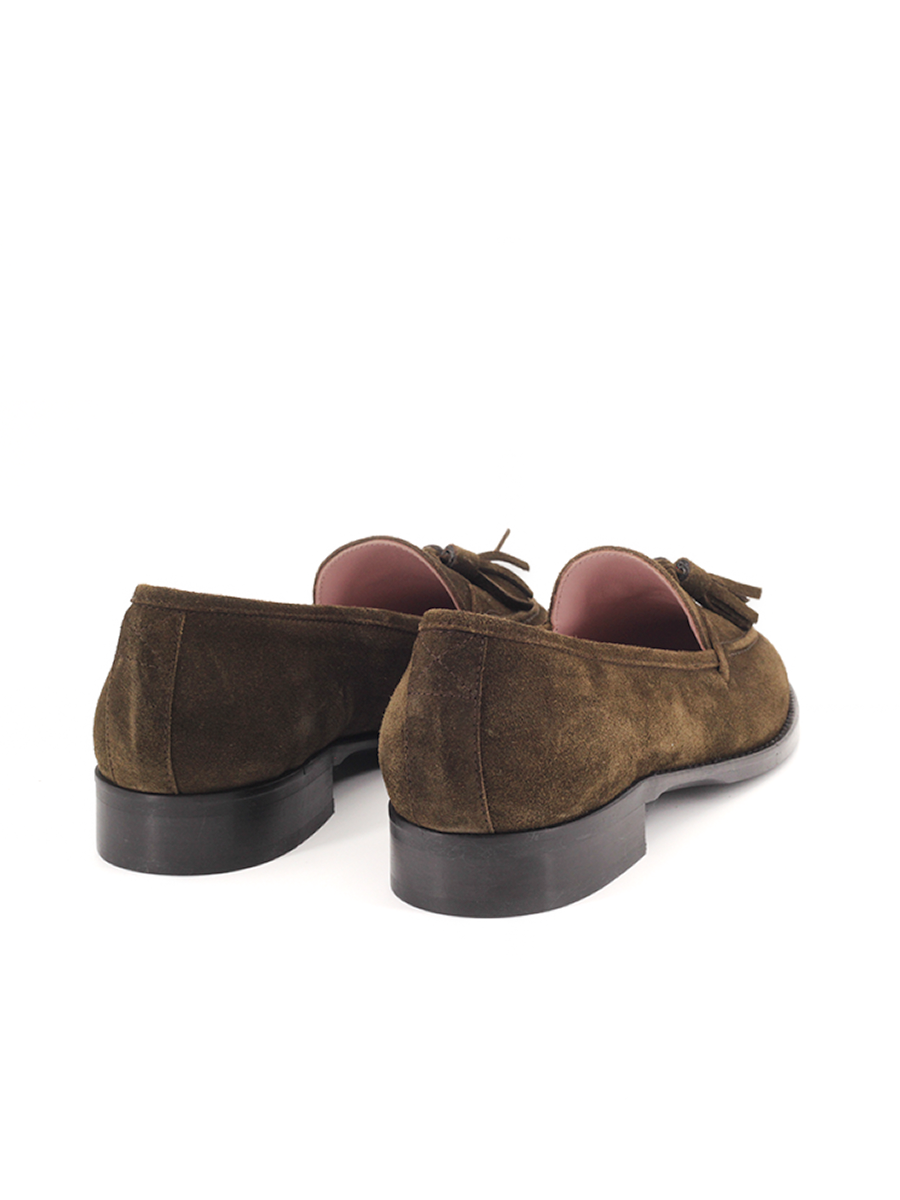 Mocasines Castellano®  de ante para mujer - Modelo Ibiza color verde