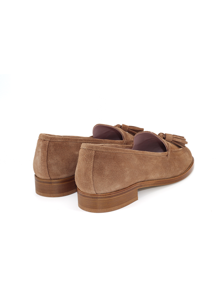 Mocasines Castellano® de ante para mujer - Modelo Ibiza color marble