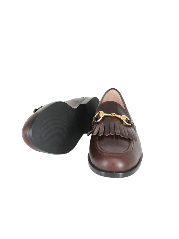 Mocasines Castellano® de piel para mujer - Modelo Mahon color moka