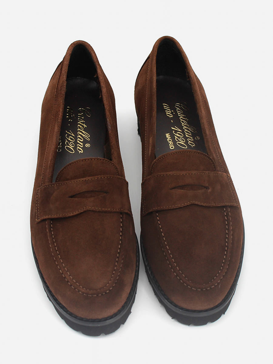 Zapatos Castellano de mujer modelo Mallorca en piel serraje color