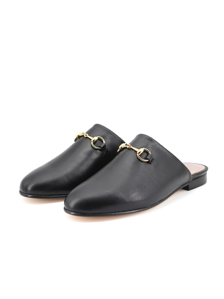 Mules Marsella piel color negro