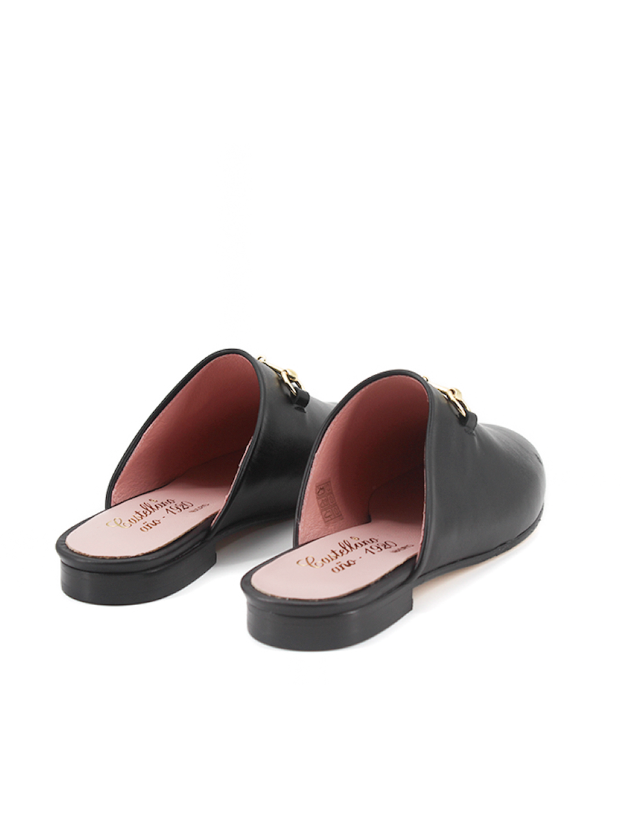 Mules Marsella piel color negro