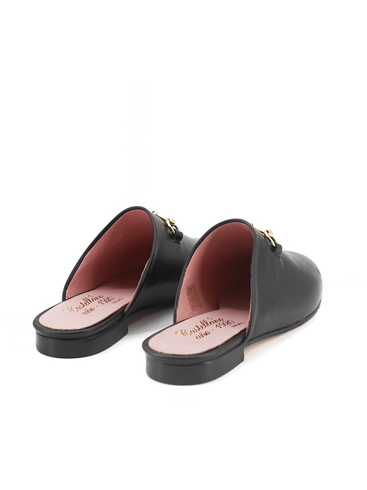 Mules Marsella piel color negro