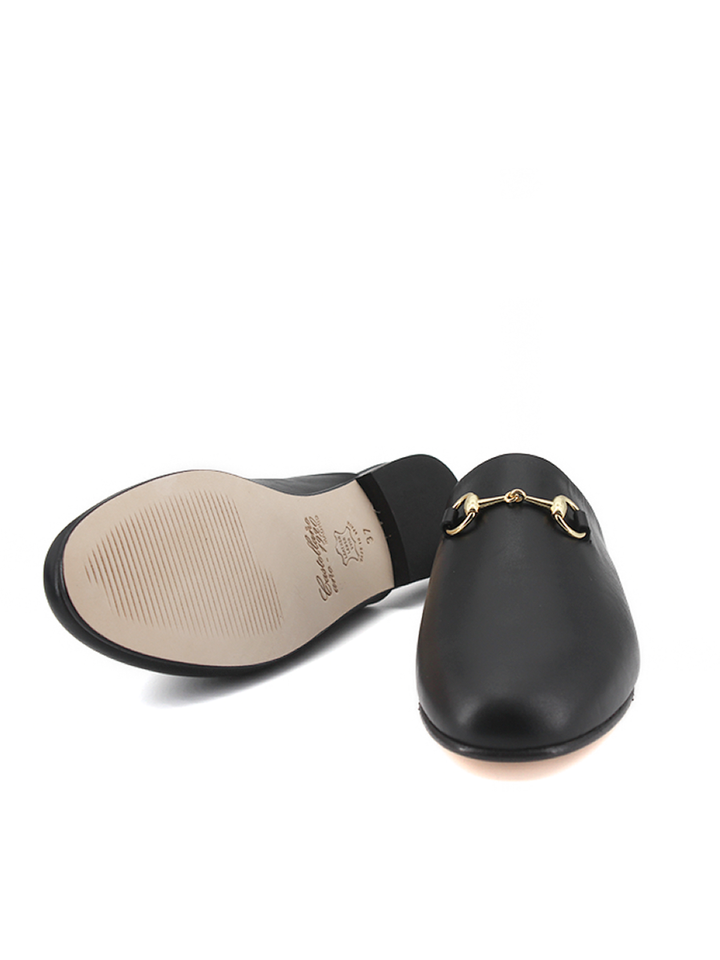 Mules Marsella piel color negro