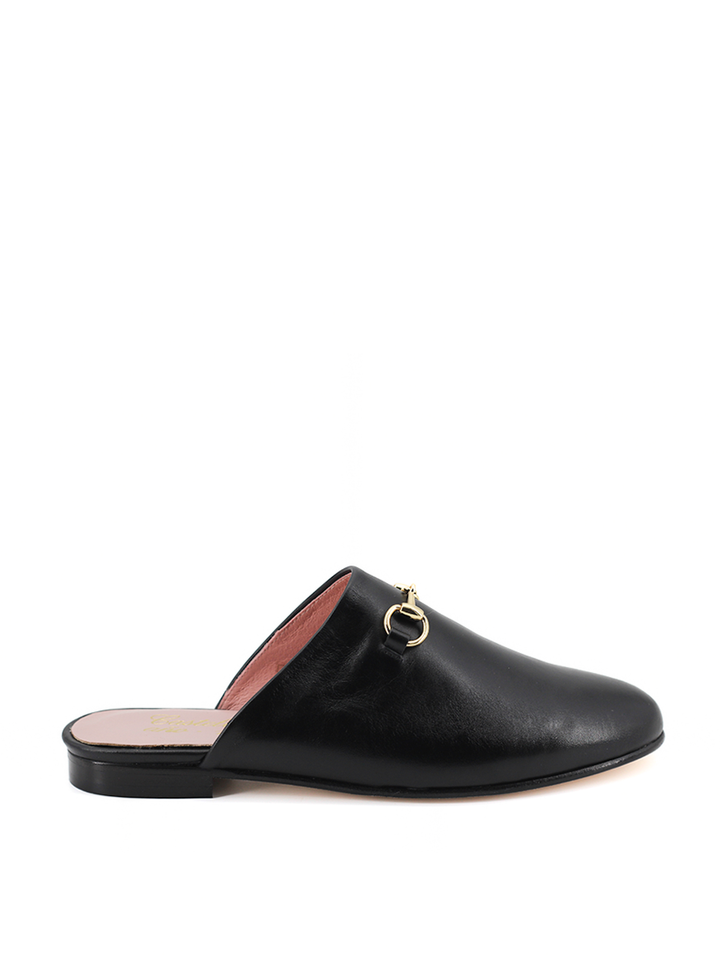 Mules Marsella piel color negro