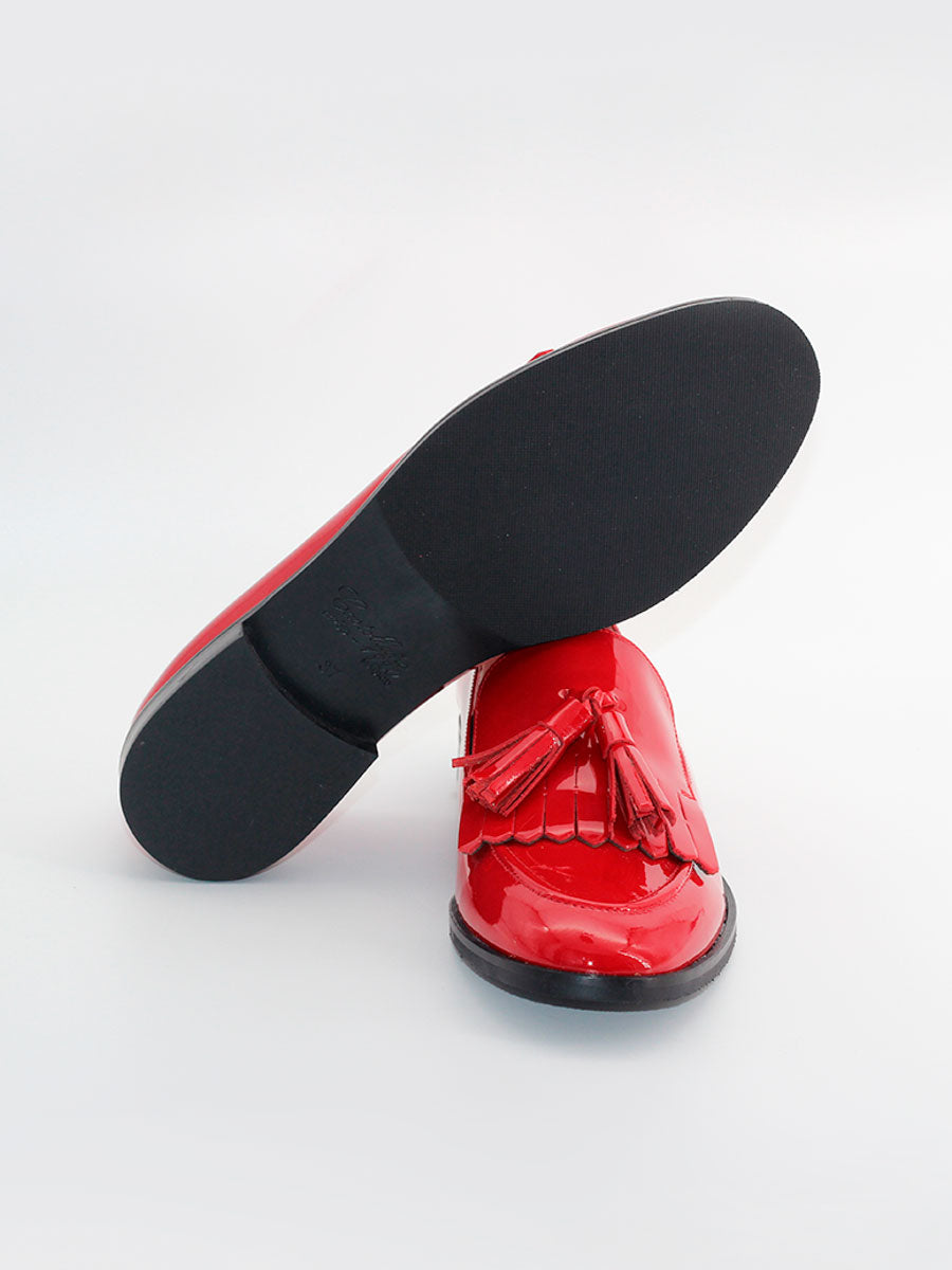 Messina BF loafers in red patent leather