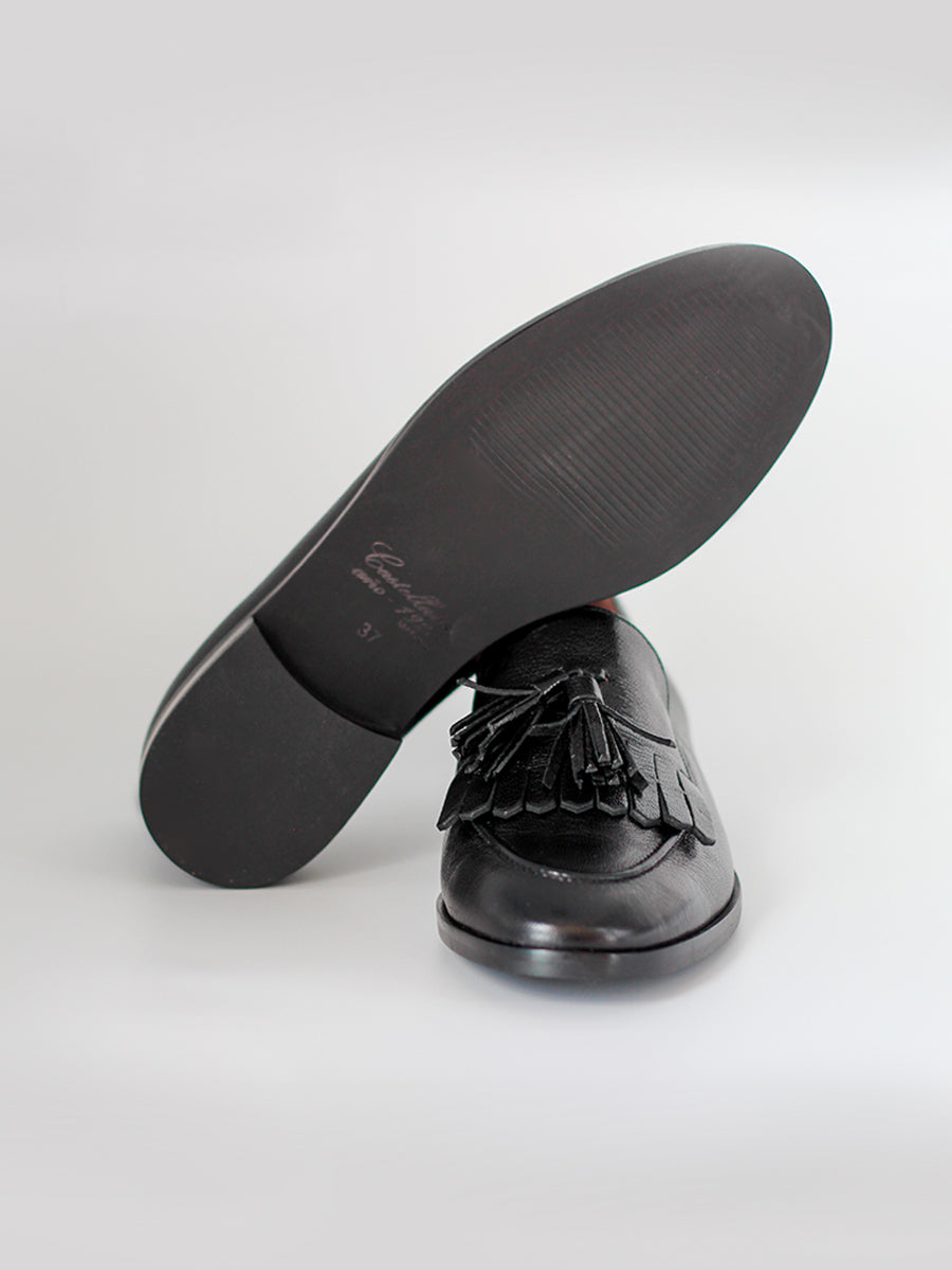 Messina FBT loafers in black coy leather