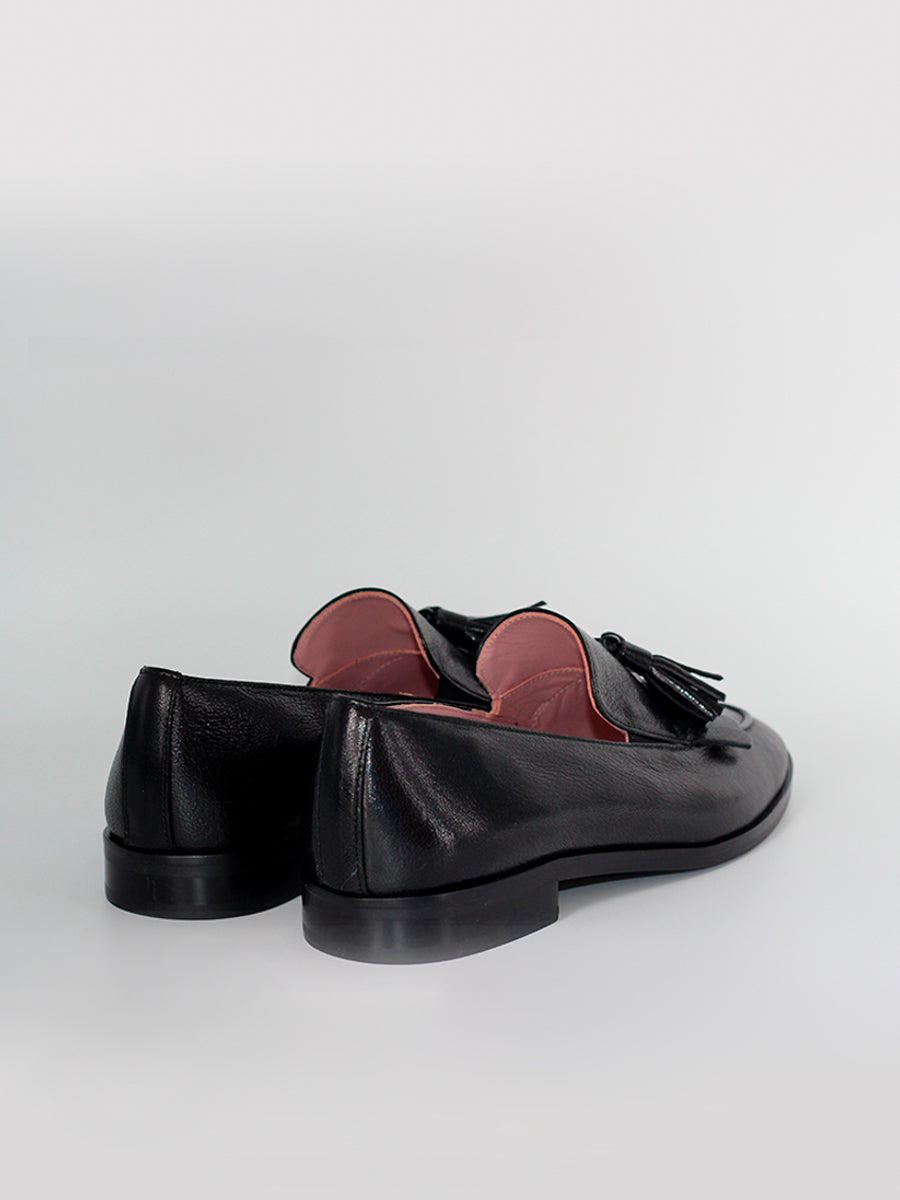 Messina FBT loafers in black coy leather