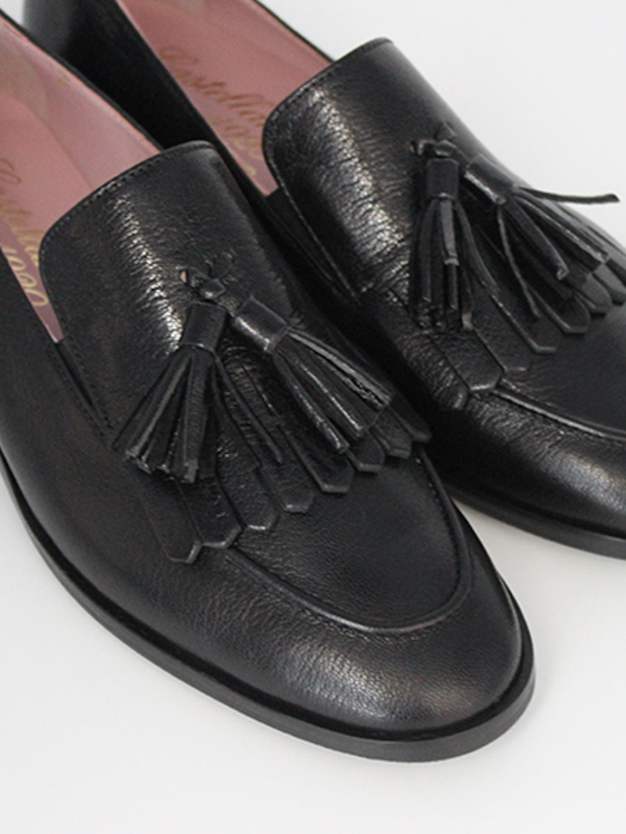 Messina FBT loafers in black coy leather