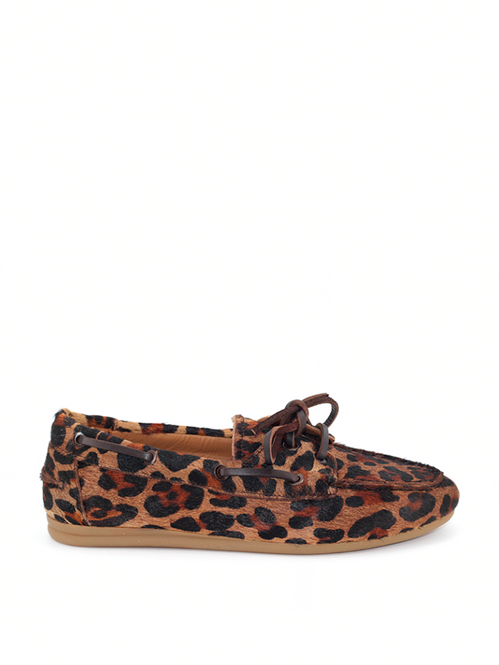 Náuticos Castellano® de piel para mujer – Modelo Misaki color animal print
