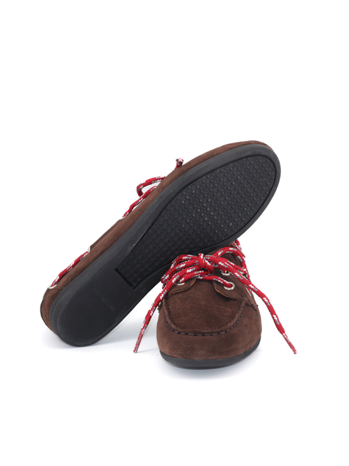 Náuticos Castellano® de ante para mujer – Modelo Misaki color marrón