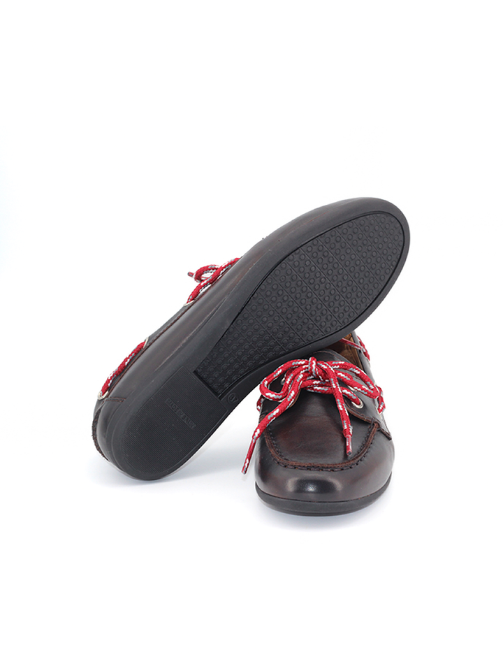 Náuticos Castellano® de piel para mujer – Modelo Misaki color marrón