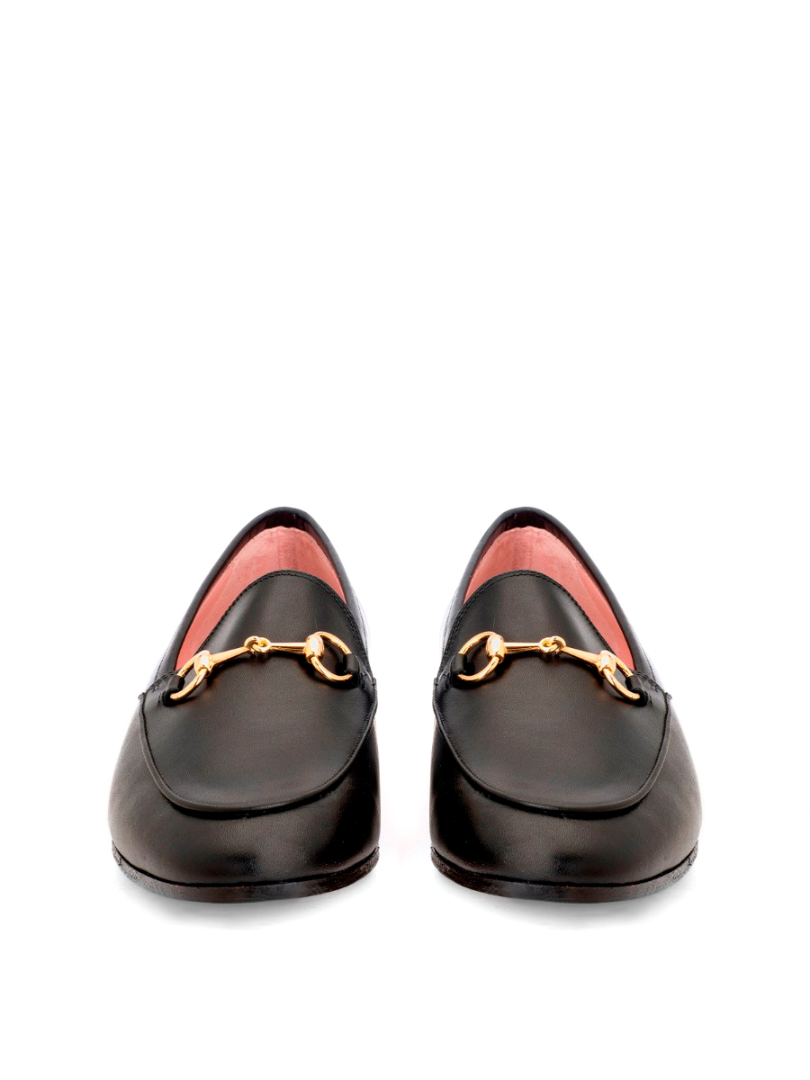 Genoa loafers in black coy leather