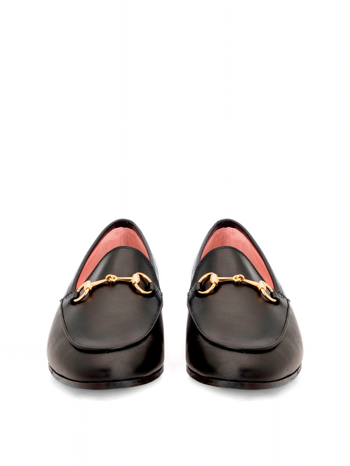 Genoa loafers in black coy leather