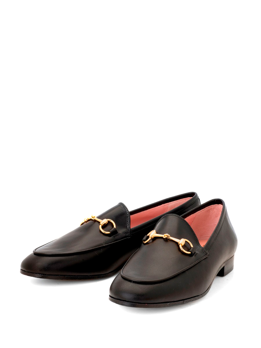 Genoa loafers in black coy leather