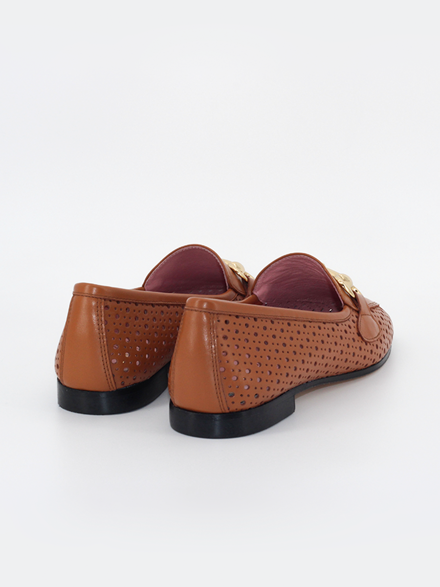Mocasines de mujer Rio piel color cuero