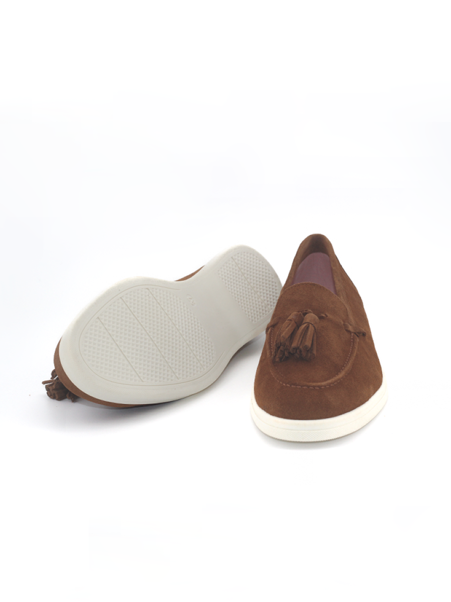 Mocasín Signora mujer en ante cuero con borlas – Hecho en España | Castellano® 1920 Madrid