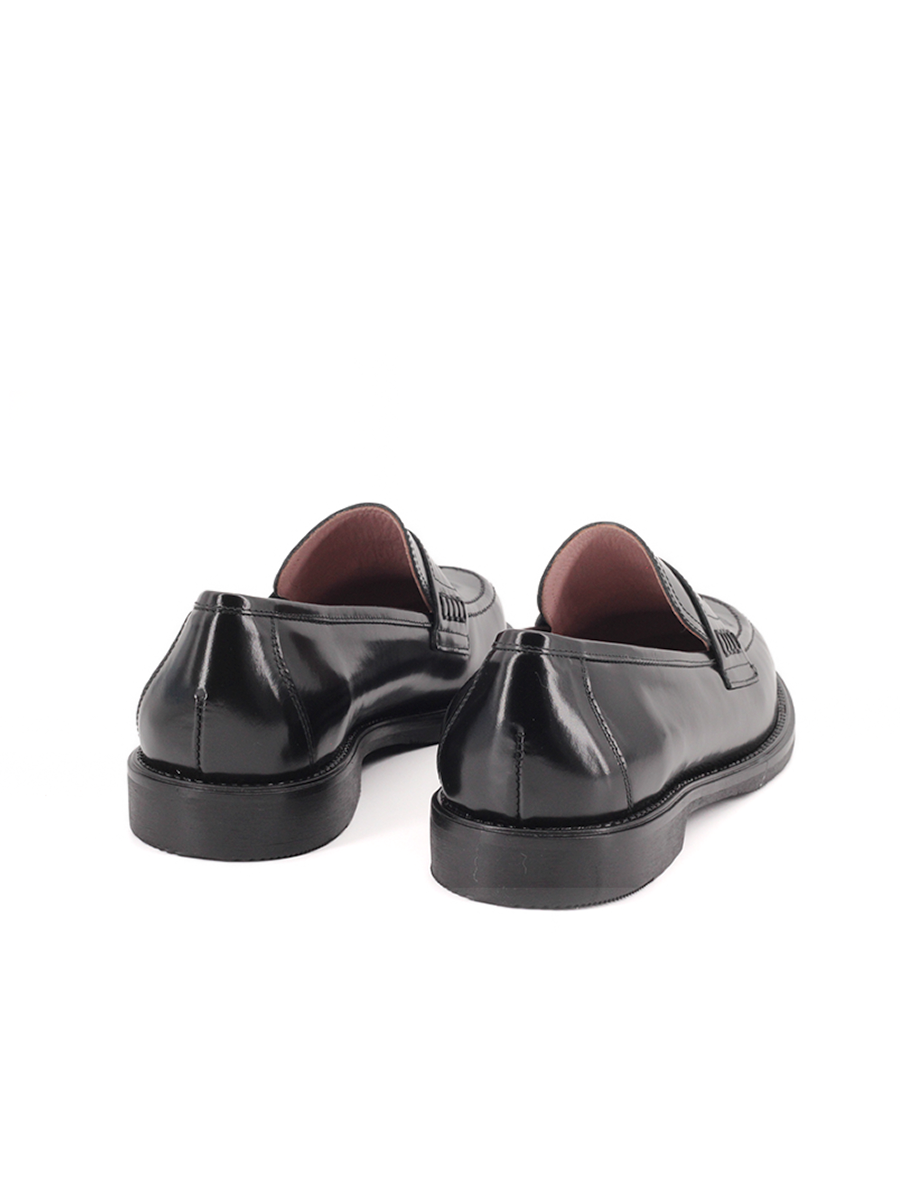 Mocasines Castellano® de piel para mujer - Modelo Stanford color negro