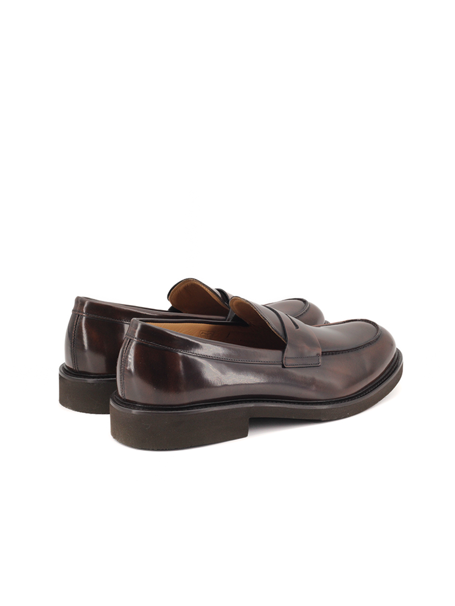 Mocasines Castellano® de piel antik  para hombre – Modelo Toro color expresso