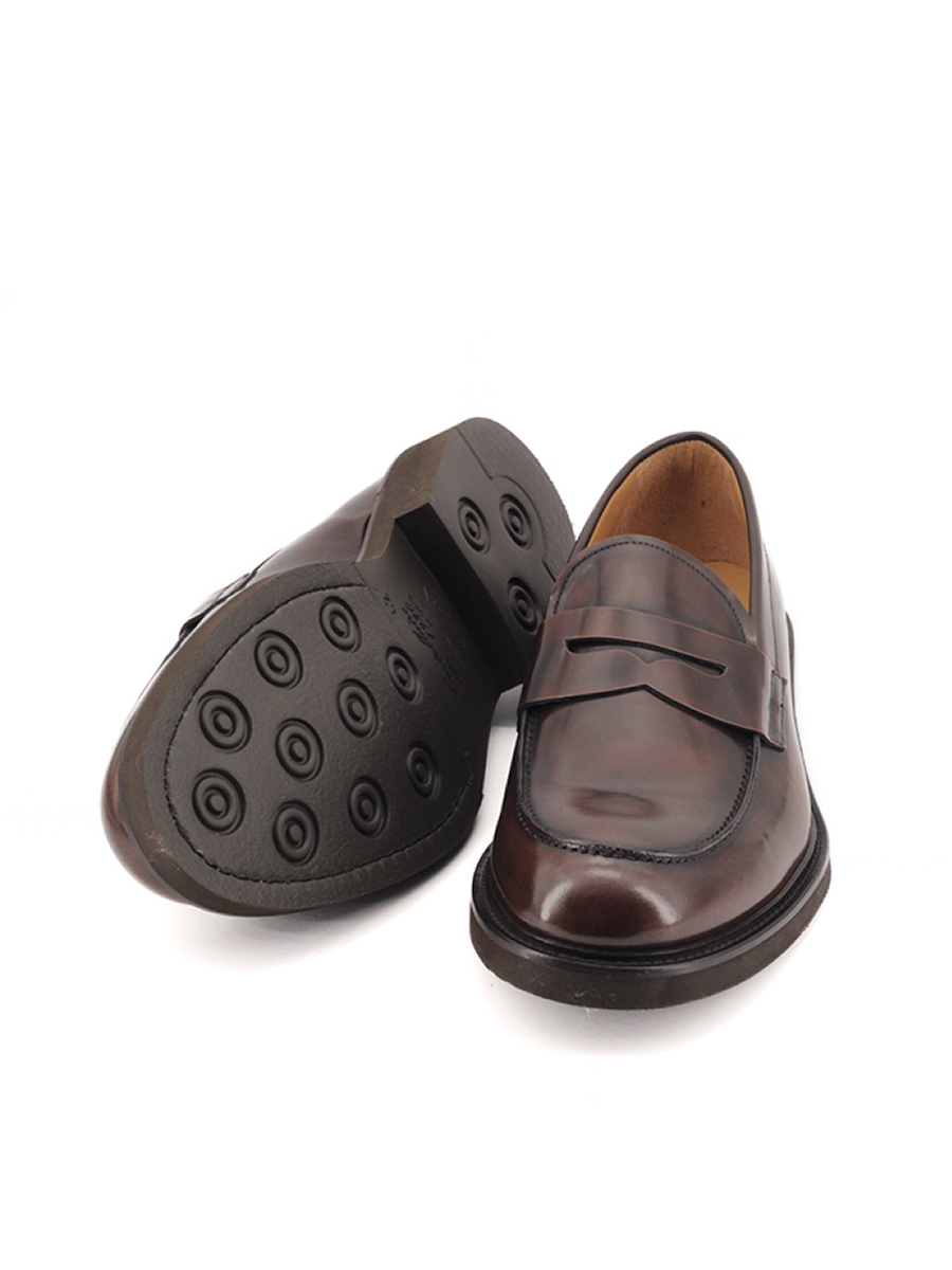Mocasines Castellano® de piel antik  para hombre – Modelo Toro color expresso