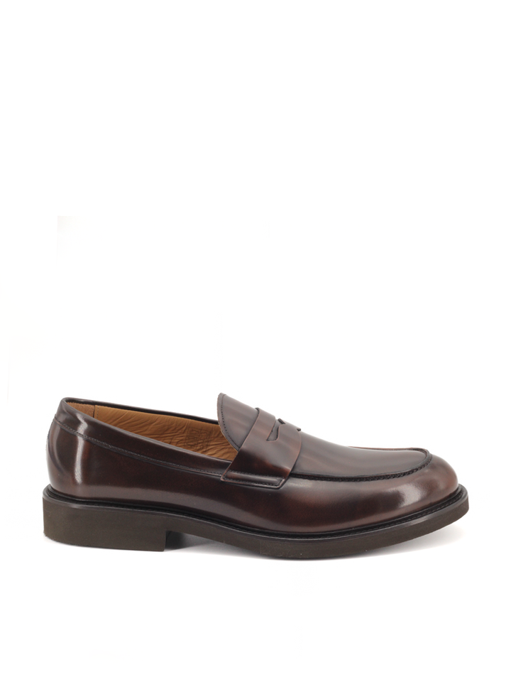 Mocasines Castellano® de piel antik  para hombre – Modelo Toro color expresso