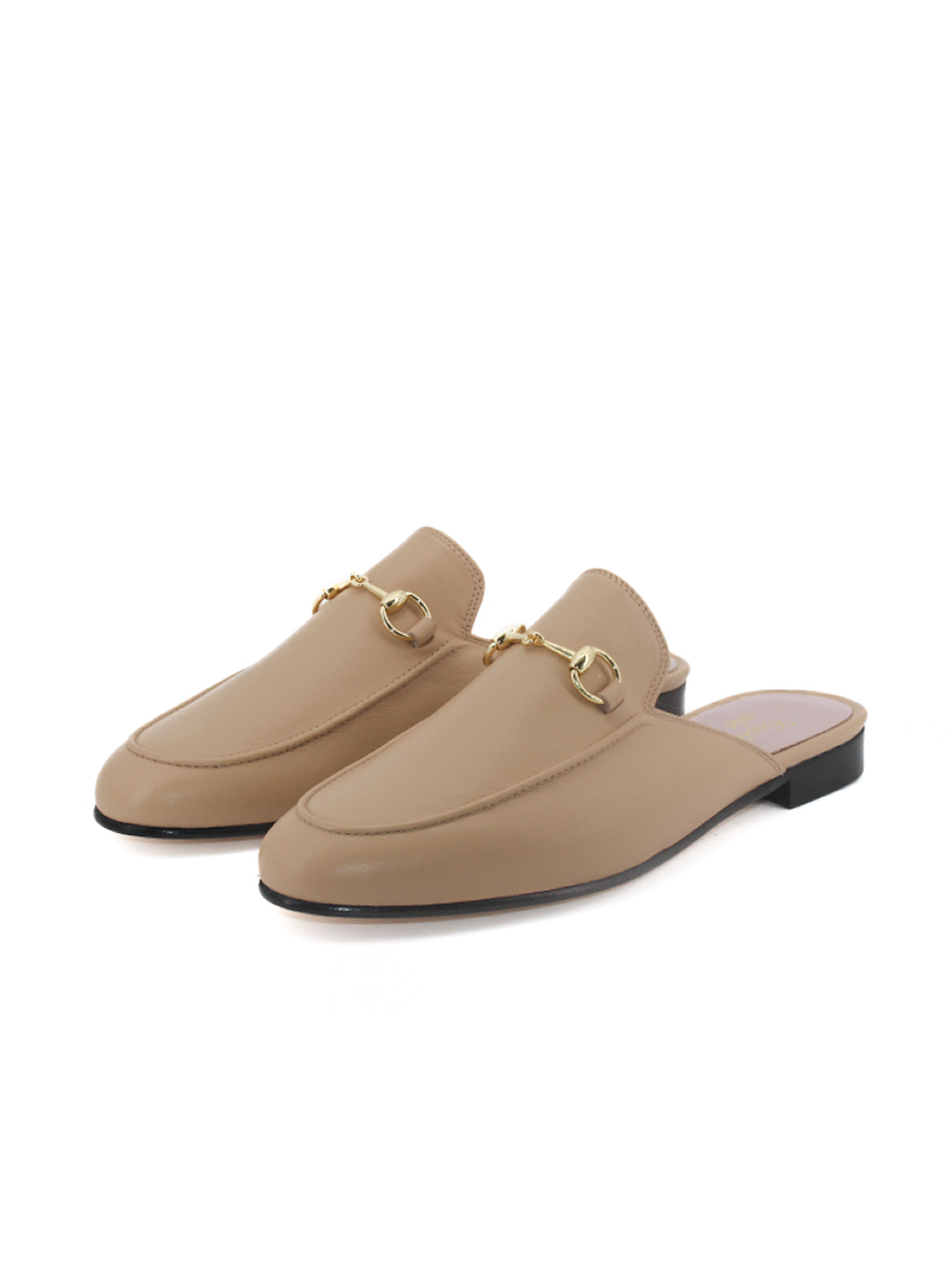 Mules Venecia piel color vainilla