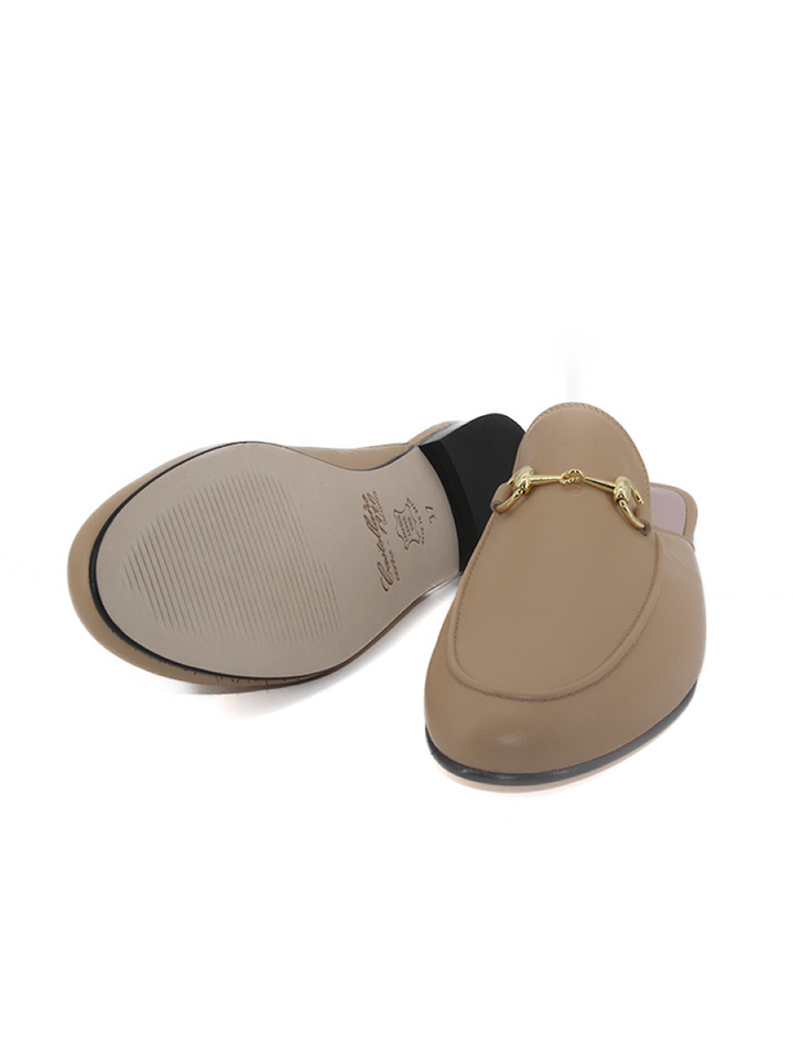 Mules Venecia piel color vainilla