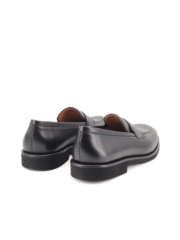 Mocasines Castellano® de piel para hombre – Modelo Vittorio color negro