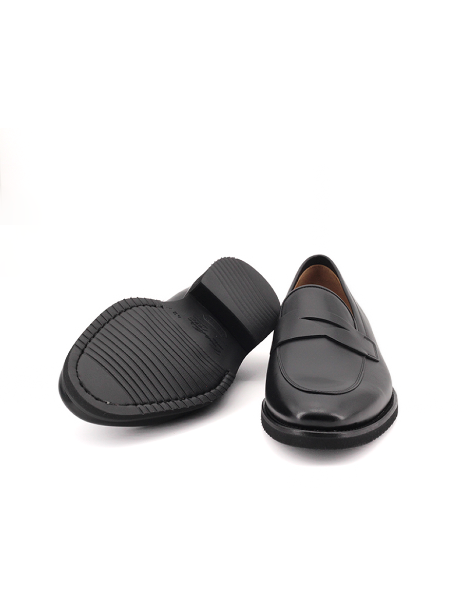 Mocasines Castellano® de piel para hombre – Modelo Vittorio color negro