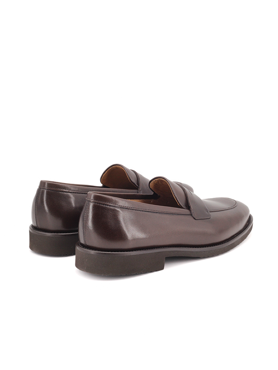 Mocasines Castellano® de piel para hombre con antifaz – Modelo Vittorio color niger
