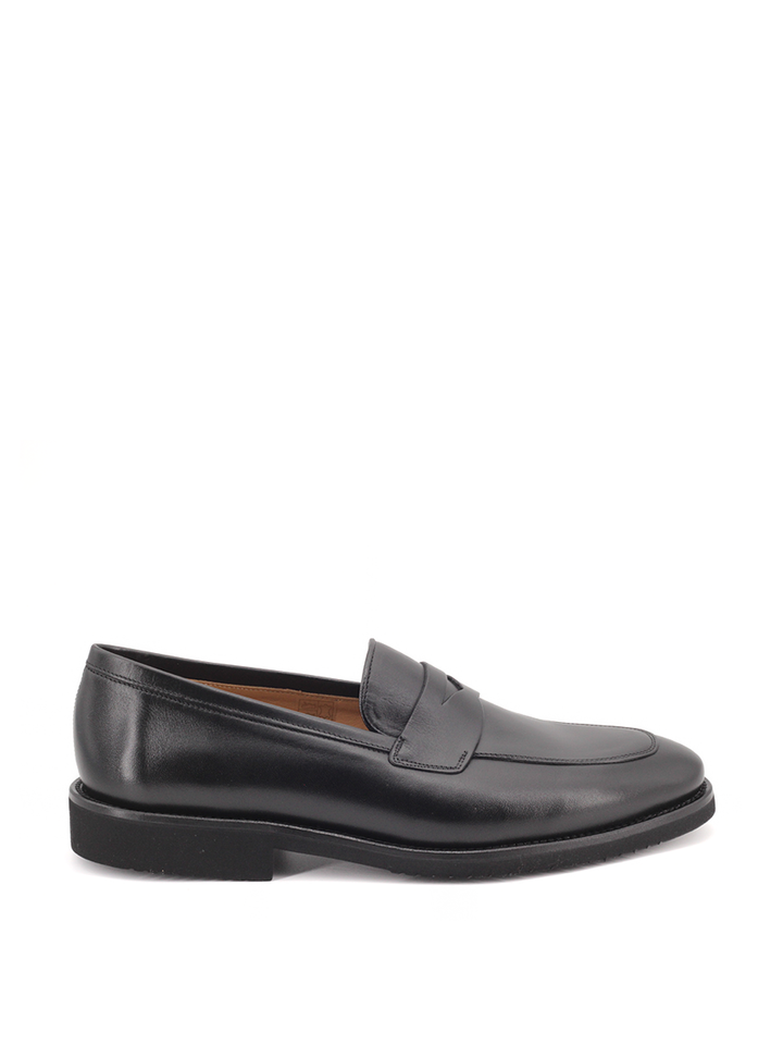Mocasines Castellano® de piel para hombre – Modelo Vittorio color negro