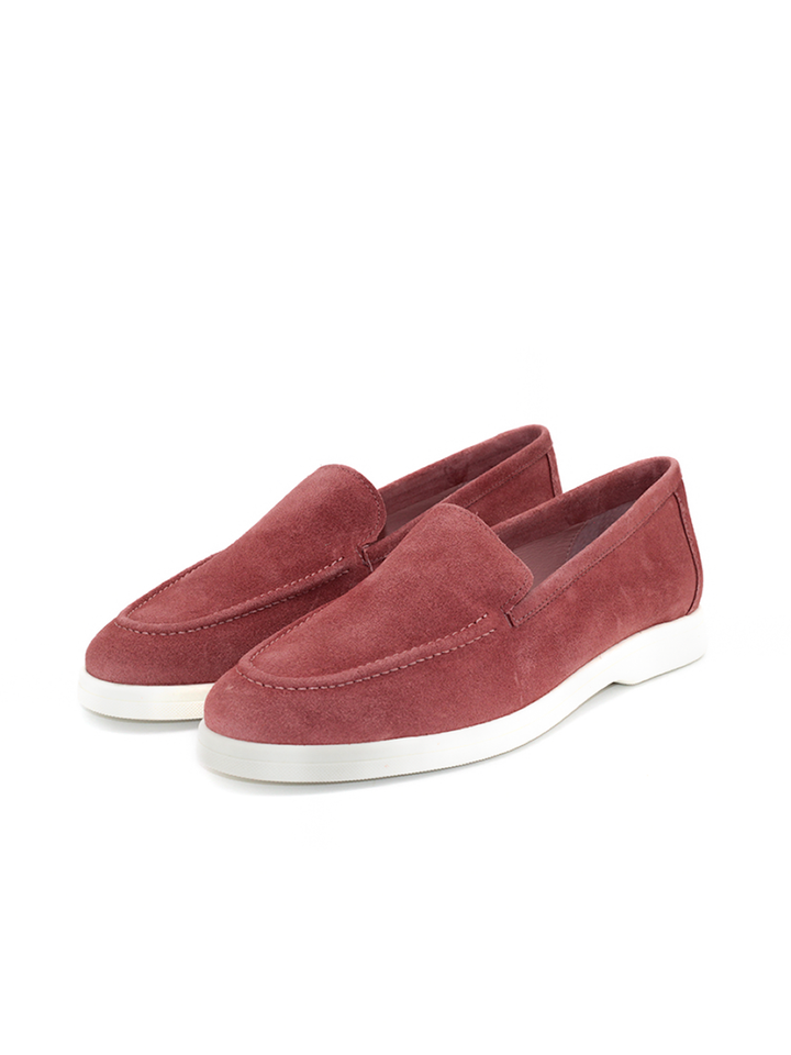 Mocasín Yacht mujer en ante color maquillaje – Hecho en España | Castellano® 1920 Madrid