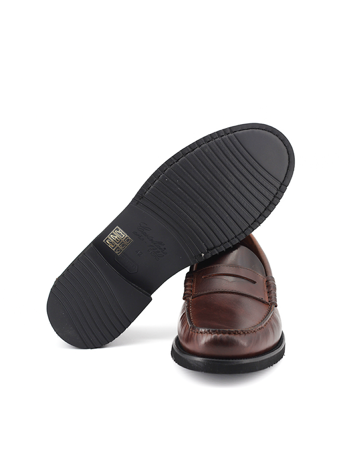 Mocasines Castellano® de piel ciclón para hombre – Modelo Young color marrón