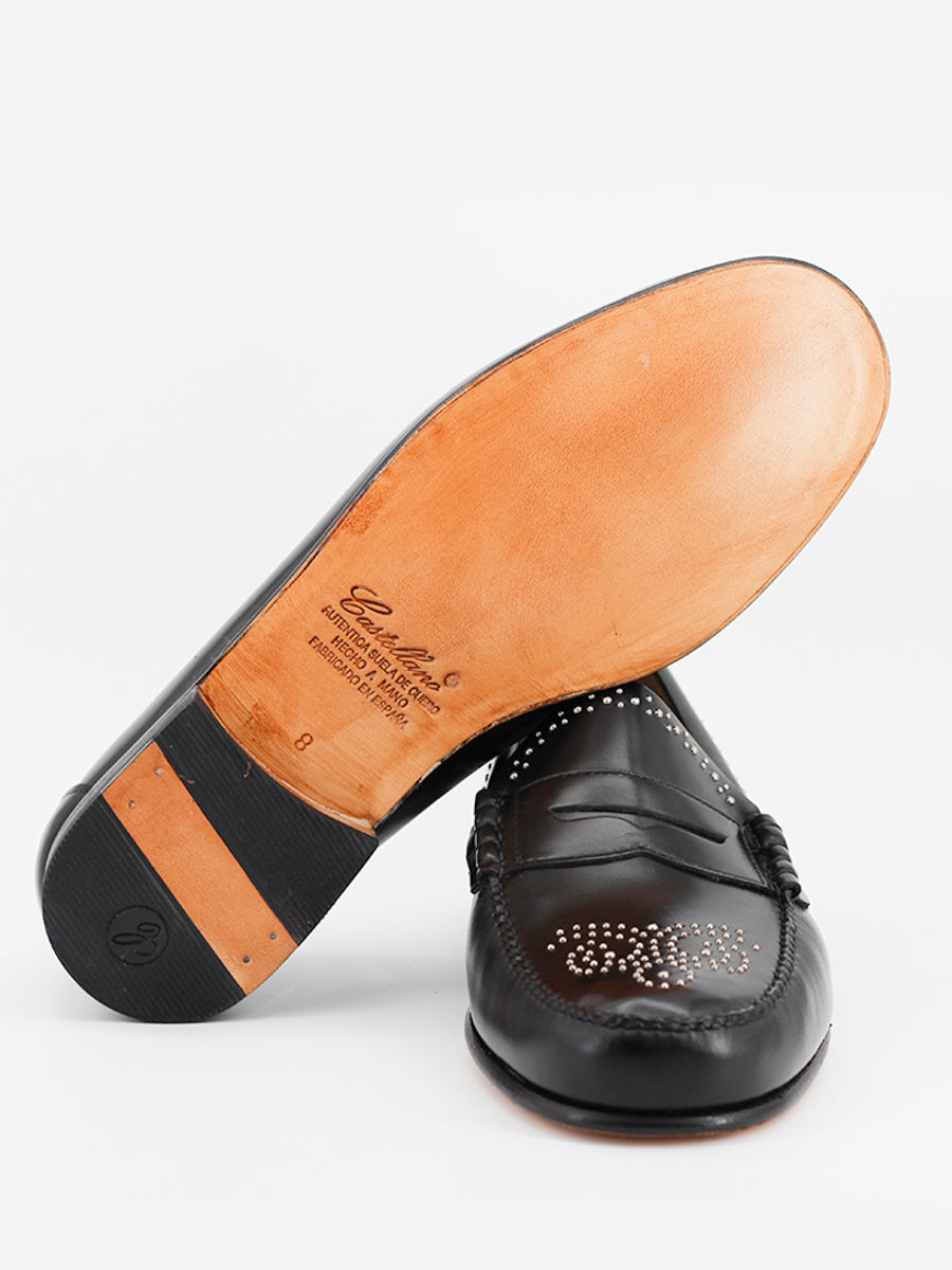 Mocasines 110 Hard piel antik color negro