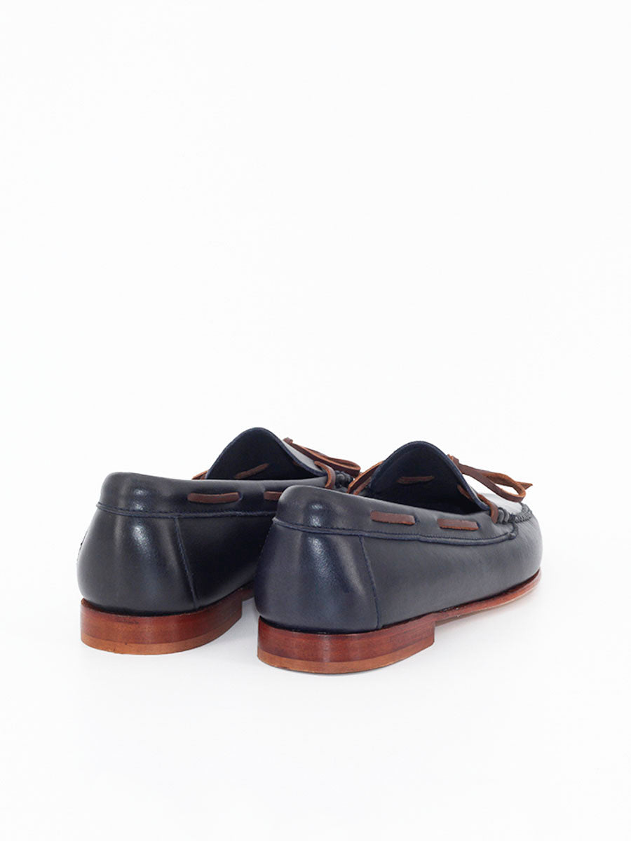 2204P loafers in navy blue leather