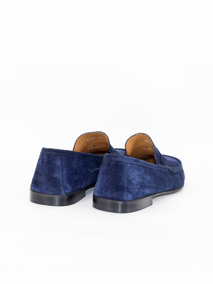 2900 loafers in navy blue suede