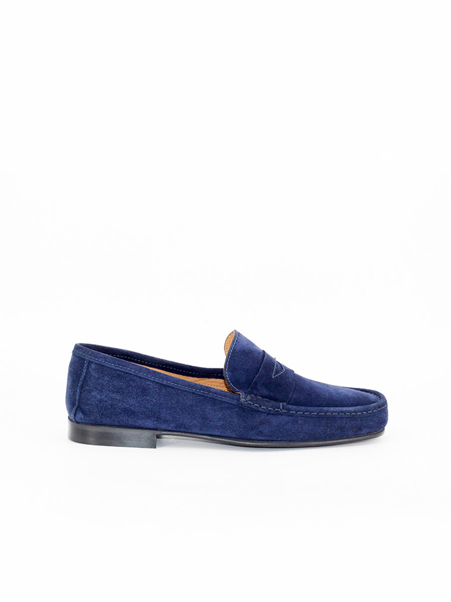 2900 loafers in navy blue suede