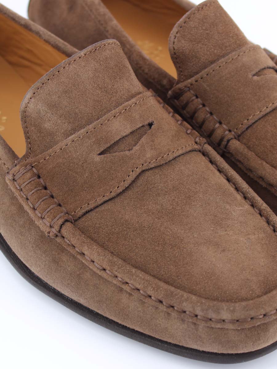 2900 brown suede loafers
