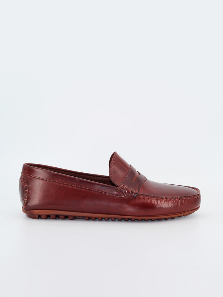 Men's 31 brown leather loafers 