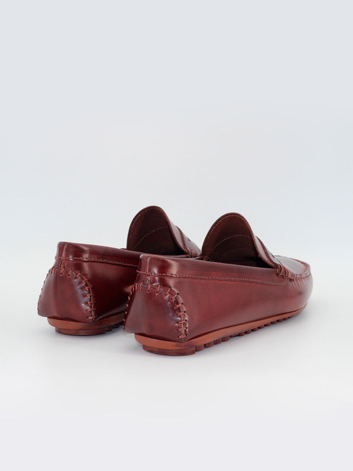 Men's 31 brown leather loafers 