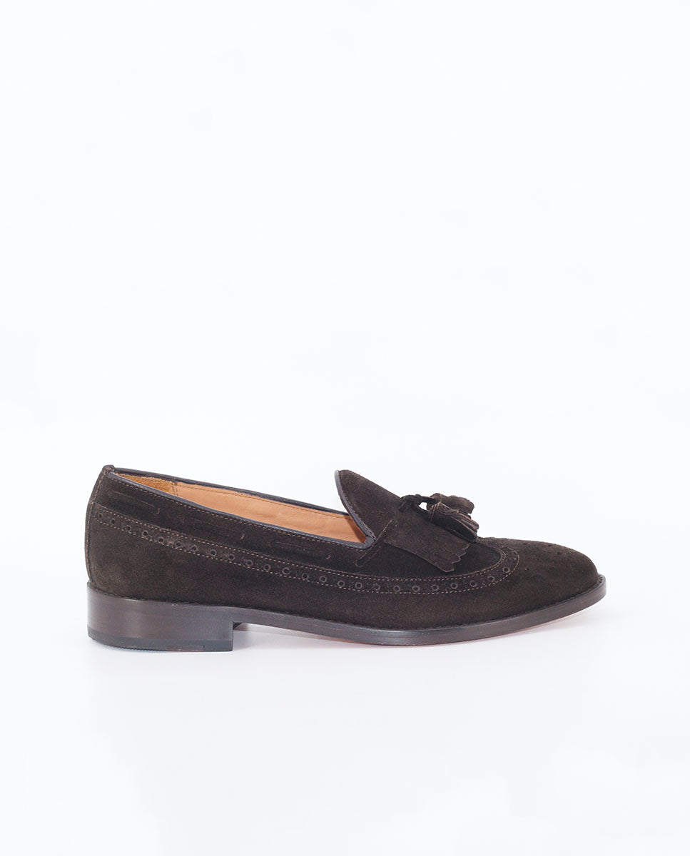 3565F brown suede loafers 